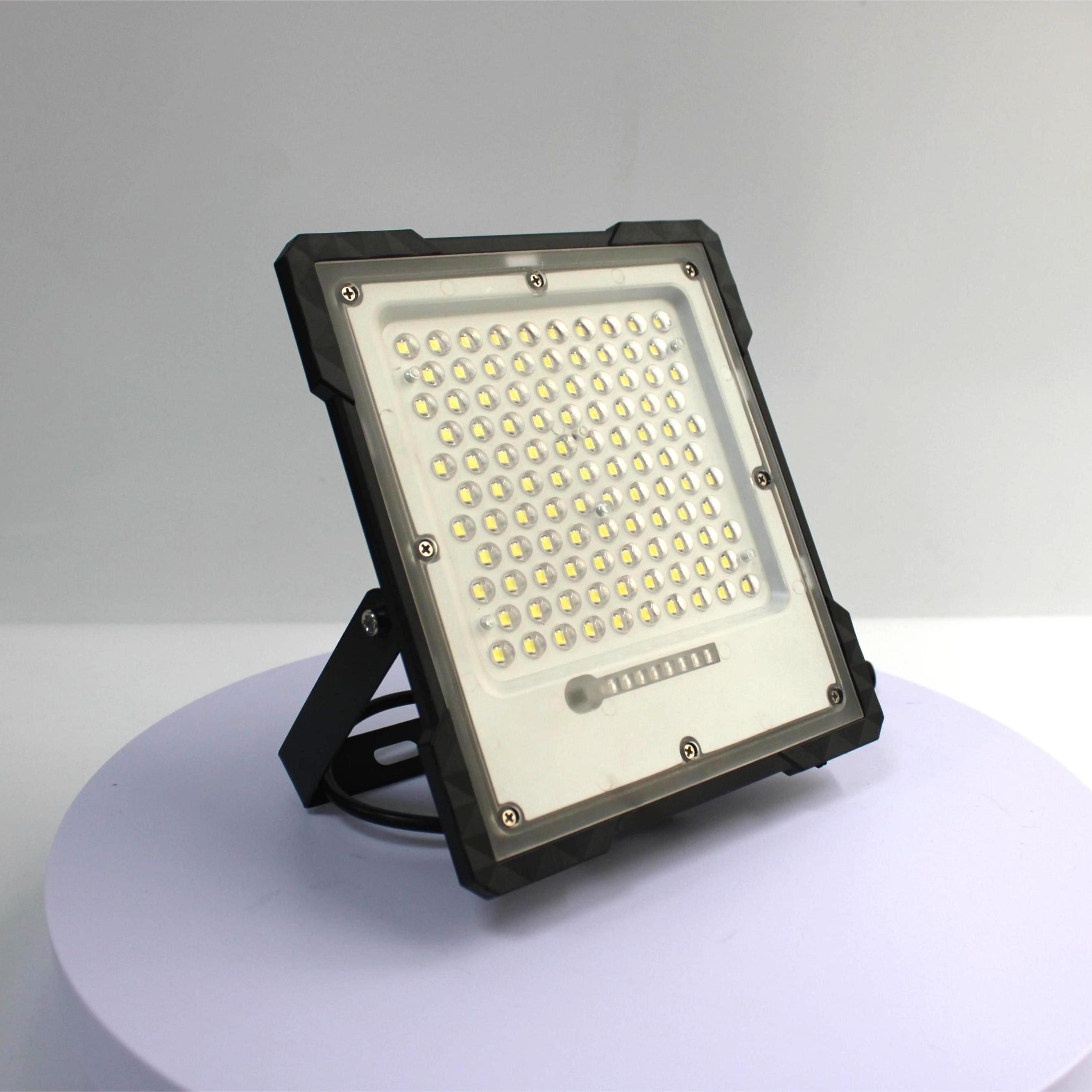 Outdoor Led Projector Flood Light Battery Spotlight  Exterior Solar Reflector Flood Light