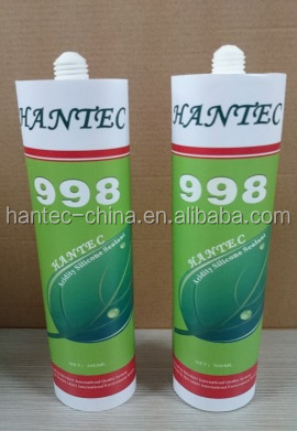 Hantec TT-998 acid silicone glass glue sealant quickly dry waterproof transparent glass glue