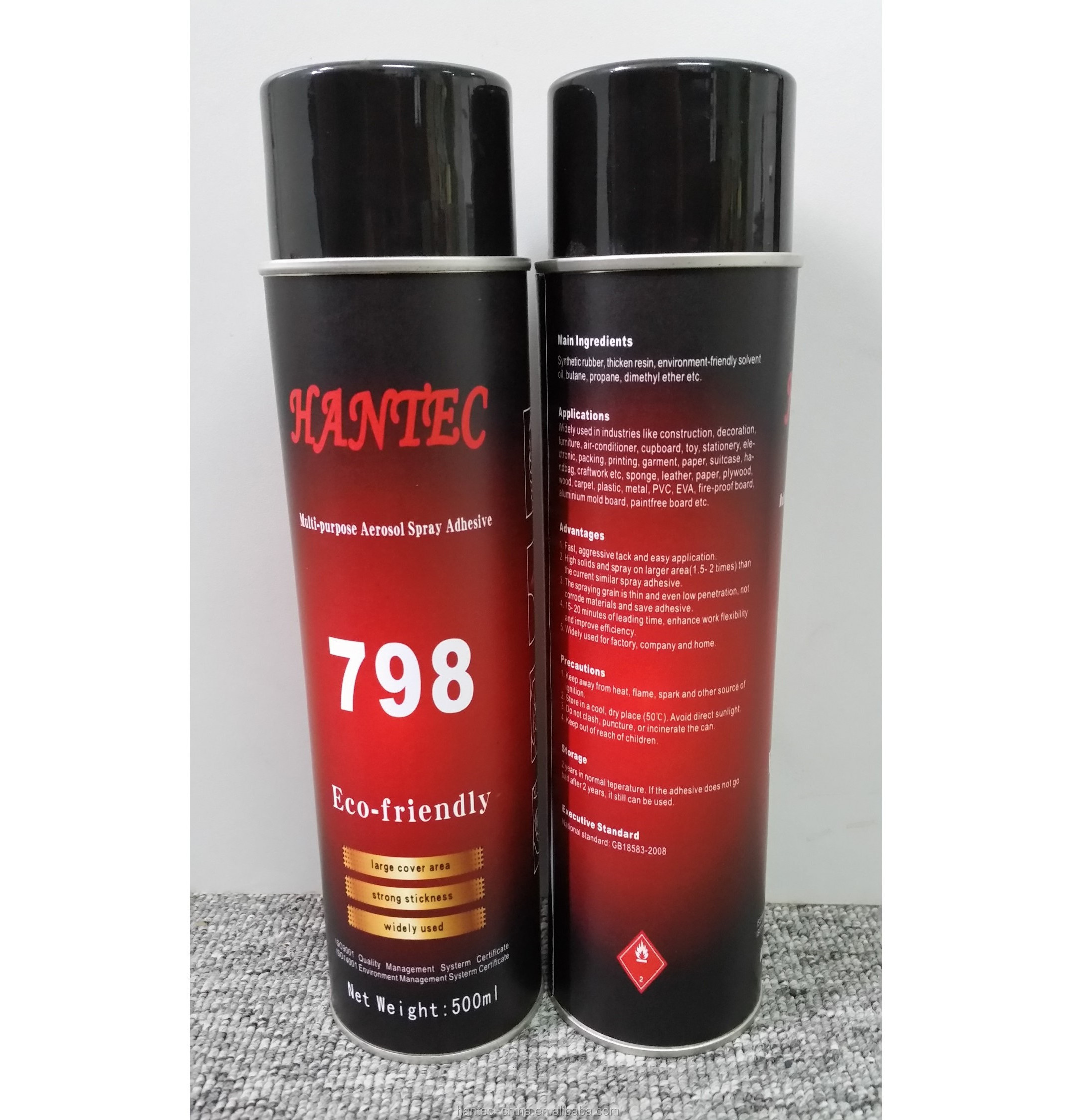 Hantec Non Toxic Aerosol Spray Foam Adhesive Glue TT798