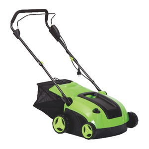 1400W 1600W  Electric Garden Walk Behind Lawn Scarifier And Dethatcher Raker With Collection Bag