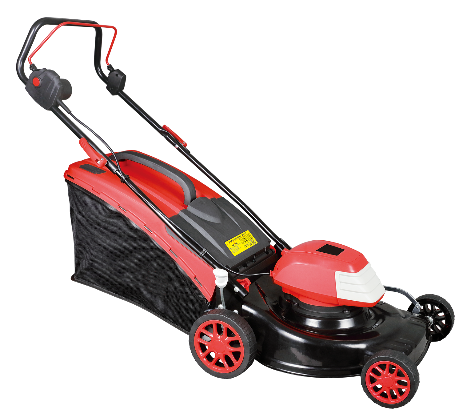 Hantechn 1800W Electric Lawn Mower 18 Inch Garden Portable Hand Push Lawn Trimmer Self Propelled Control Household Lawn Mower