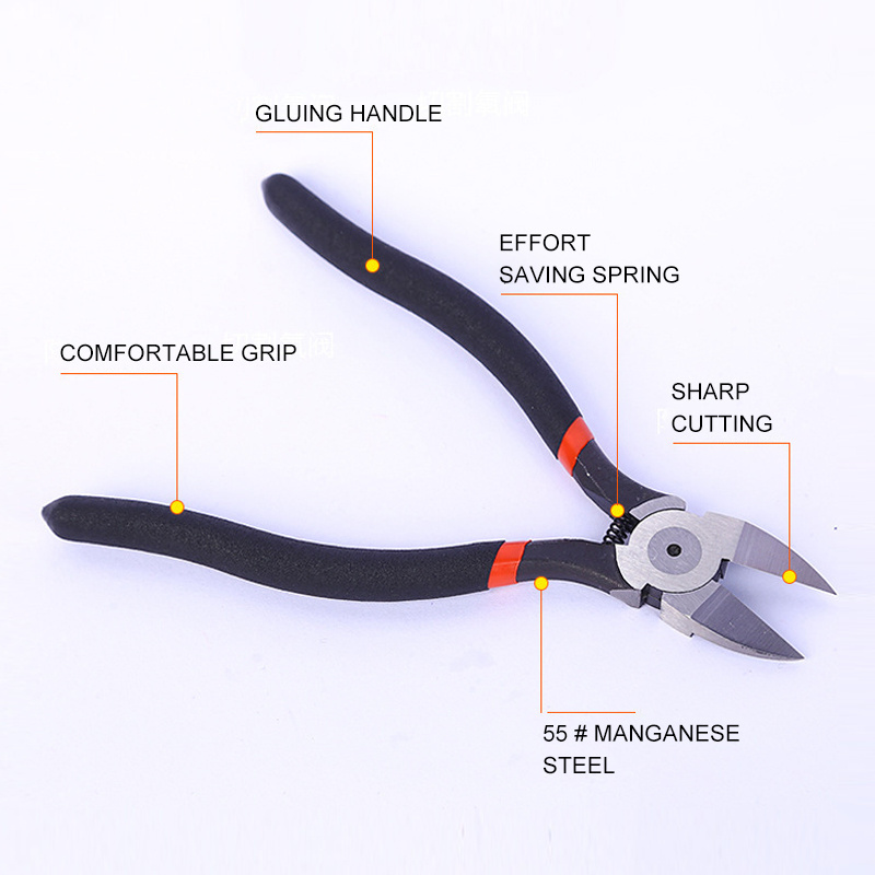 Best Quality 125 Mm External Circlip Pliers Straight Tips (5'') Diagonal Cutter Pliers For Cutting Nippers Of Piano Wire