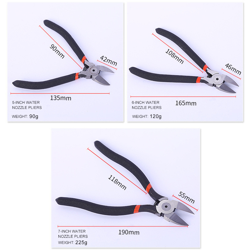 Best Quality 125 Mm External Circlip Pliers Straight Tips (5'') Diagonal Cutter Pliers For Cutting Nippers Of Piano Wire