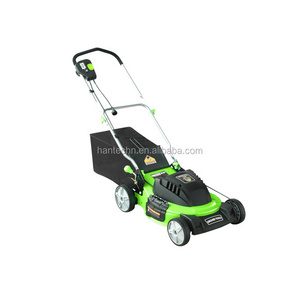 Hantechn 1800w Electric Rechargeable Battery Lawn Mower Trade Powered Grass Hand Held Self Propelled Control Garden Lawn Mowers