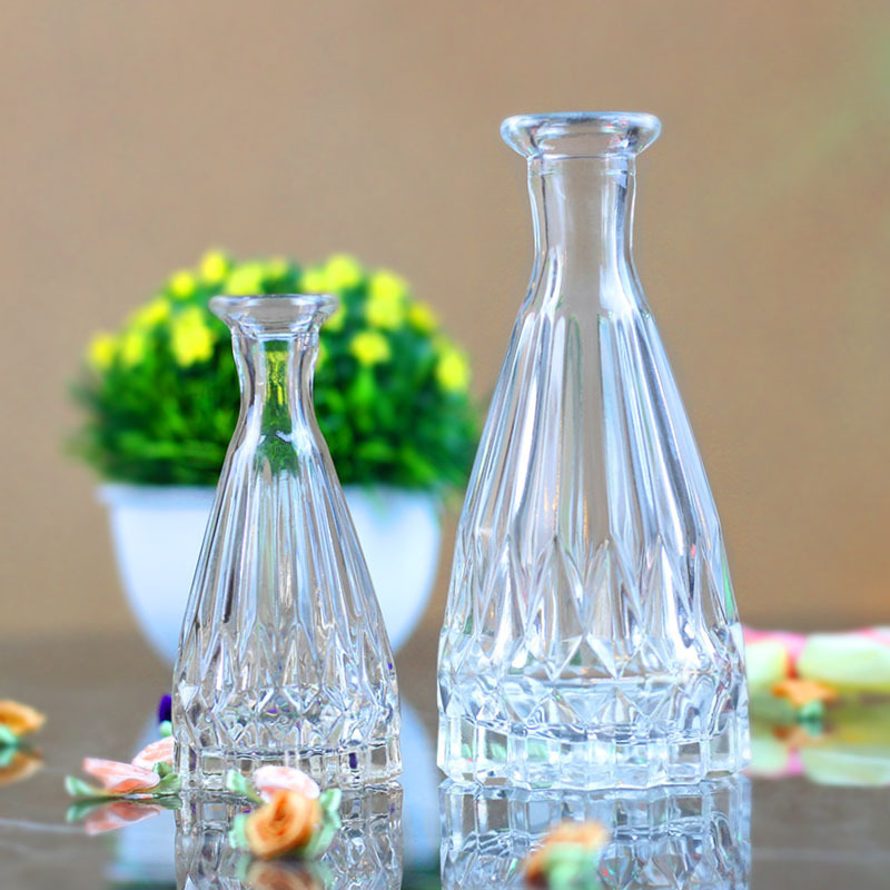 wholesale 100ml transparent no-fire, glass car aromatherapy bottle small fresh dry vase hydroponic table decoration/