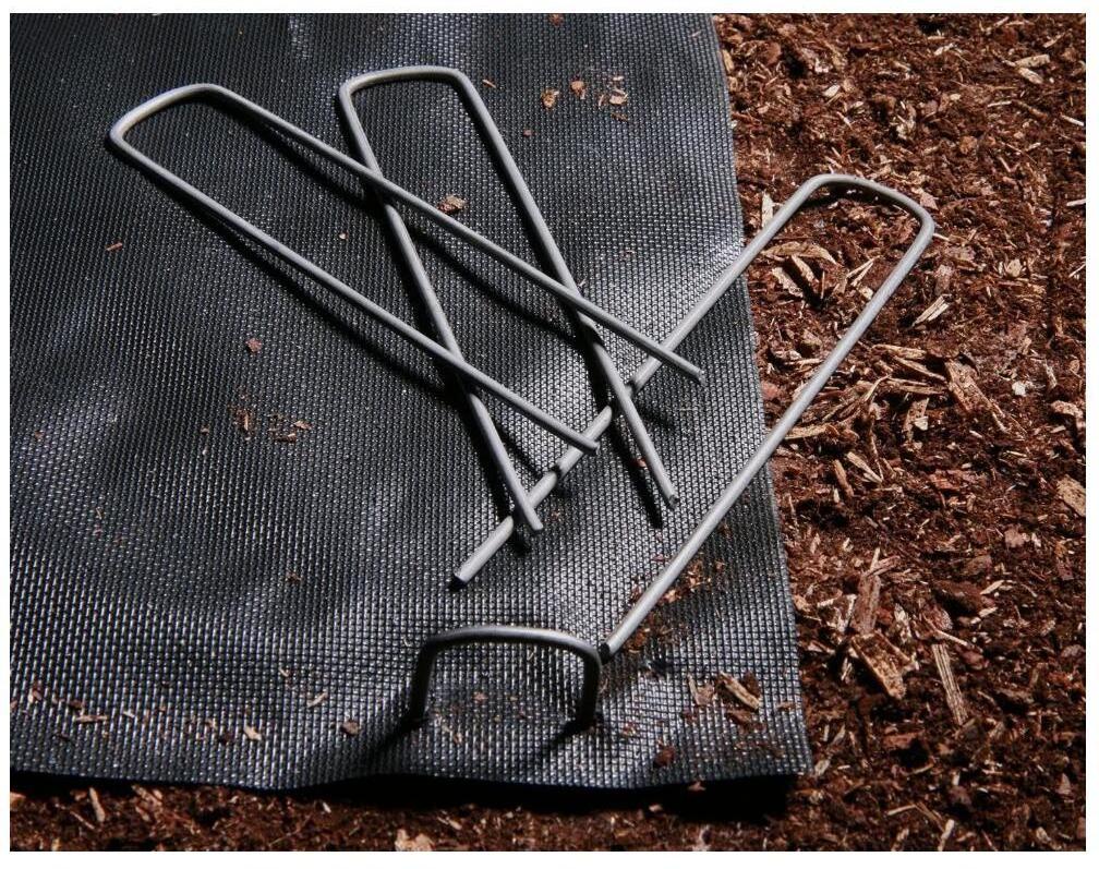 black ground cover fixing, pins ,plastic pegs (6inch length ) Weed Control Mat Pegs Garden Nails Plastic Stakes U shape Pin/