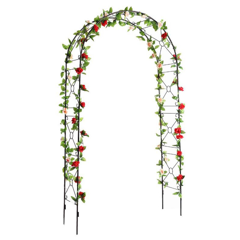 Trellis Metal Decorative Pavilion, Outdoor Garden Lawn Backyard Ornamental Wrought Iron Gazebos Garden Arch Wedding Flower Arch/