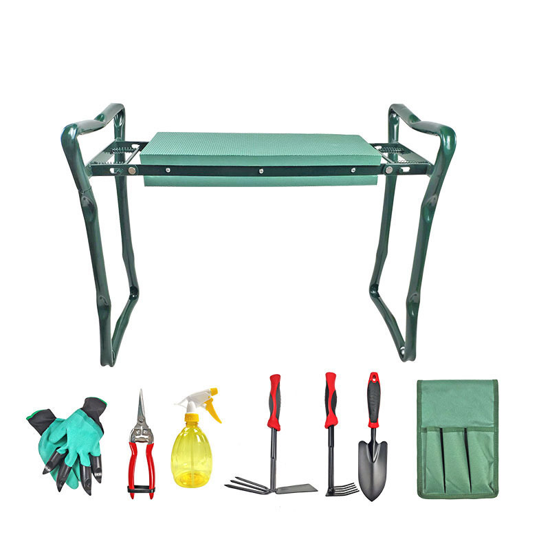 Foldable Garden Stool Heavy Duty Gardening Bench for Kneeling and Sitting to Prevent Knee & Back Pain Garden Kneeler and Seat