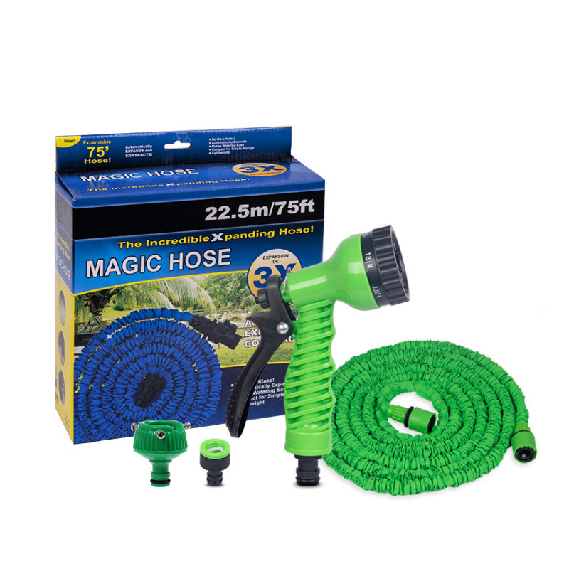 High pressure Heavy Duty Garden Hose Long Lightweight 50ft Retractable 100ft Brass  flexible garden water hose