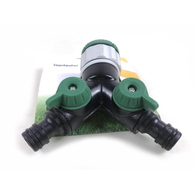 4 Way Garden Hose, Splitter with 2 Quick Connectors For Outdoor Drip Irrigation Watering System Tap Connector Hose Splitter/