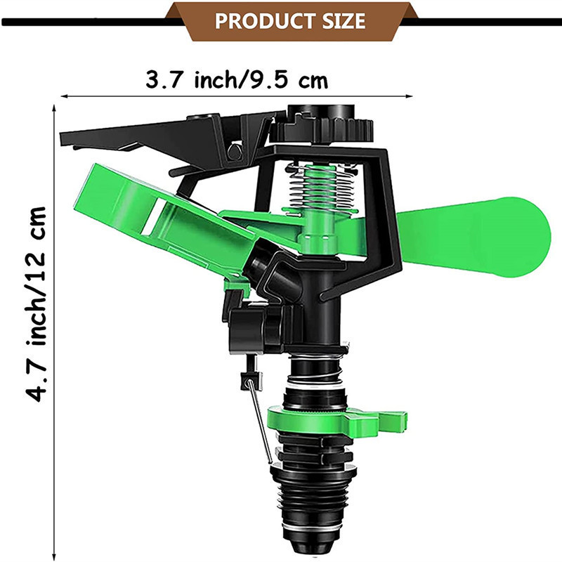 Water Sprinkler 360 Adjustable, Garden Automatic Multi-head Sprinkler Rotary Sprinklers Lawn Irrigation Grass Sprayer/