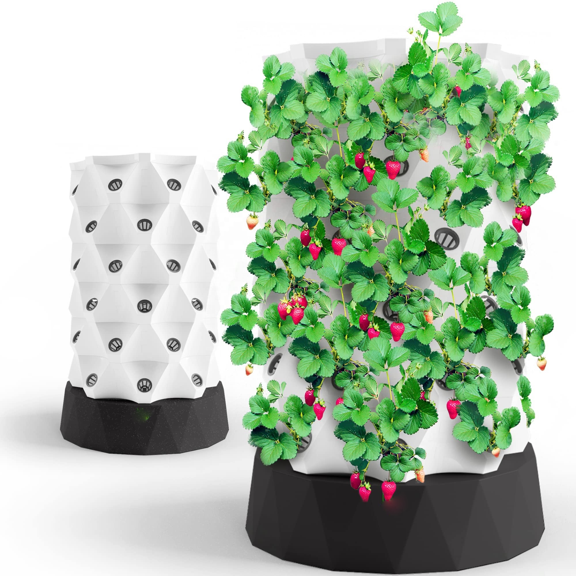 Herbs Fruits and Vegetables Garden Tower Aeroponics Growing Kit for Indoor & Outdoor Hydroponics Tower Aquaponics Grow System