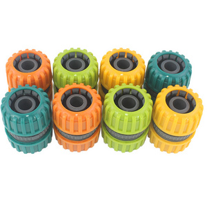 Magic plastic quick coupling, 3/4" water flexible hose connector garden plastic quick coupling air hose connectors with stop/