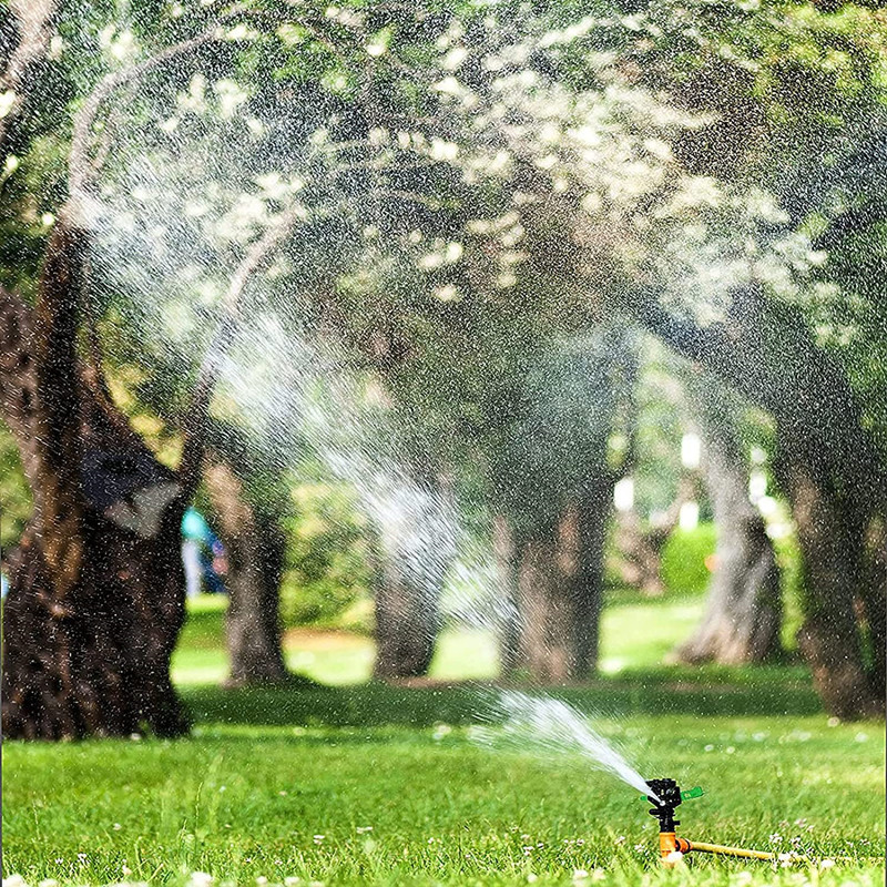 Water Sprinkler 360 Adjustable, Garden Automatic Multi-head Sprinkler Rotary Sprinklers Lawn Irrigation Grass Sprayer/