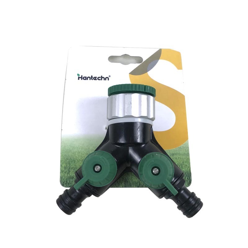 4 Way Garden Hose, Splitter with 2 Quick Connectors For Outdoor Drip Irrigation Watering System Tap Connector Hose Splitter/