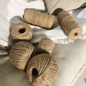 Factory Wholesale Packaging sisal Rope 1.5mm 200m/roll  sisal Twine Twisted Jute Sisal Yarn Hemp Rope