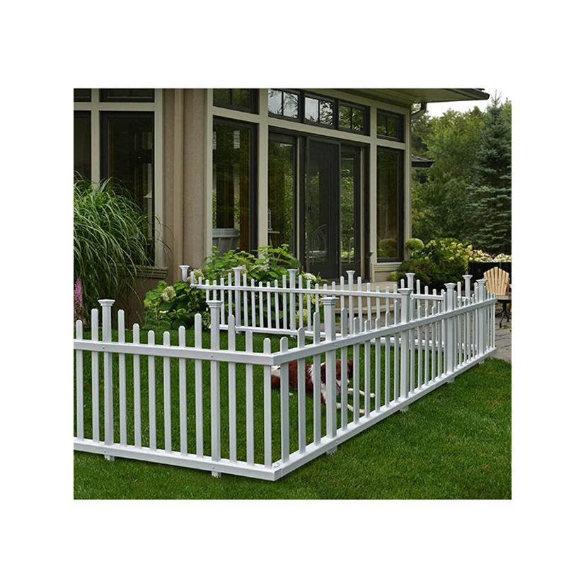 Hot selling UV proof, and easy to assemble gardening privacy wall round post horse pvc fencing/