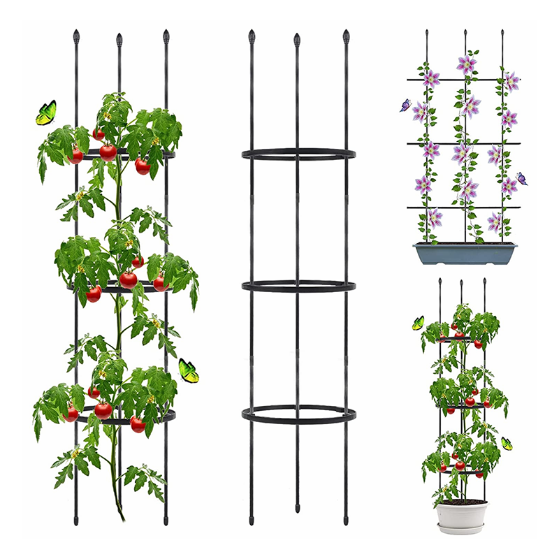 heavy duty galvanized steel, tomato cage Plastic tomato plant cage Conical Trellis Climbing Plant Supporter Frame/