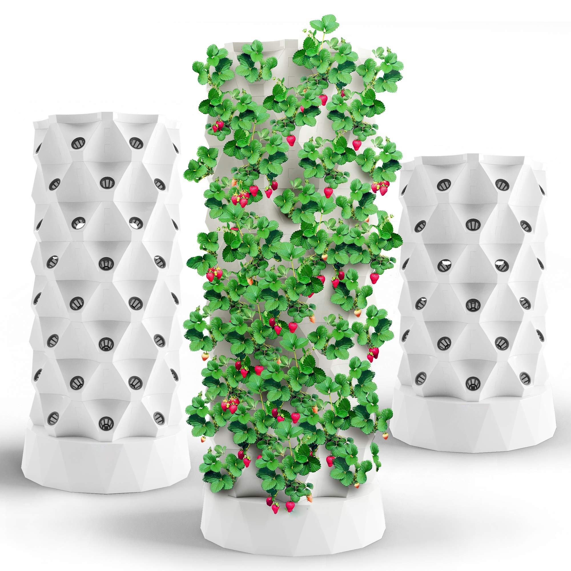 Herbs Fruits and Vegetables Garden Tower Aeroponics Growing Kit for Indoor & Outdoor Hydroponics Tower Aquaponics Grow System