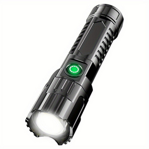 Hot Sale Telescopic Zoom Flashlight Telephoto Light Charging Power Display Led Multifunction Flashlight Outdoor Camping Torches