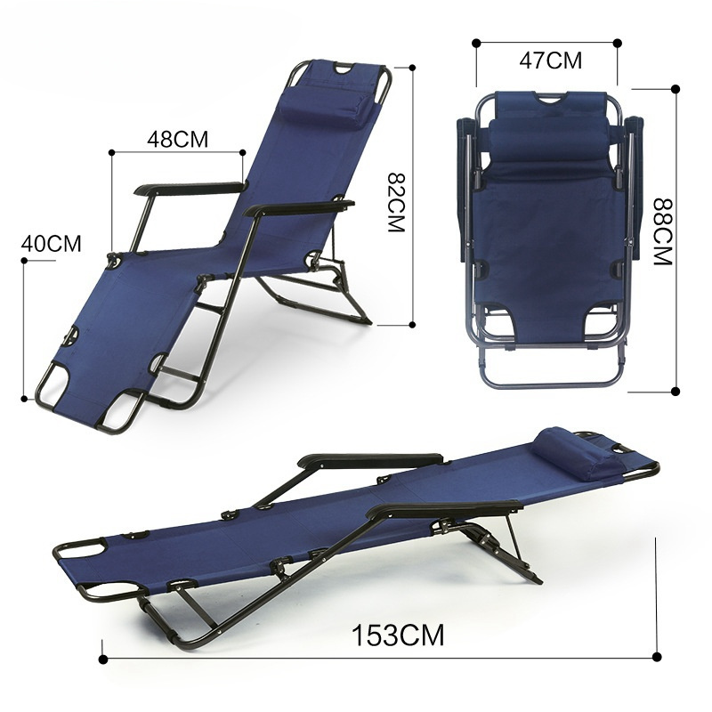 Hot Selling Outdoor Foldable Bed Office Simple Nap Recliner Camping Fishing Lounge Chairs Portable Lightweight Beach Chairs