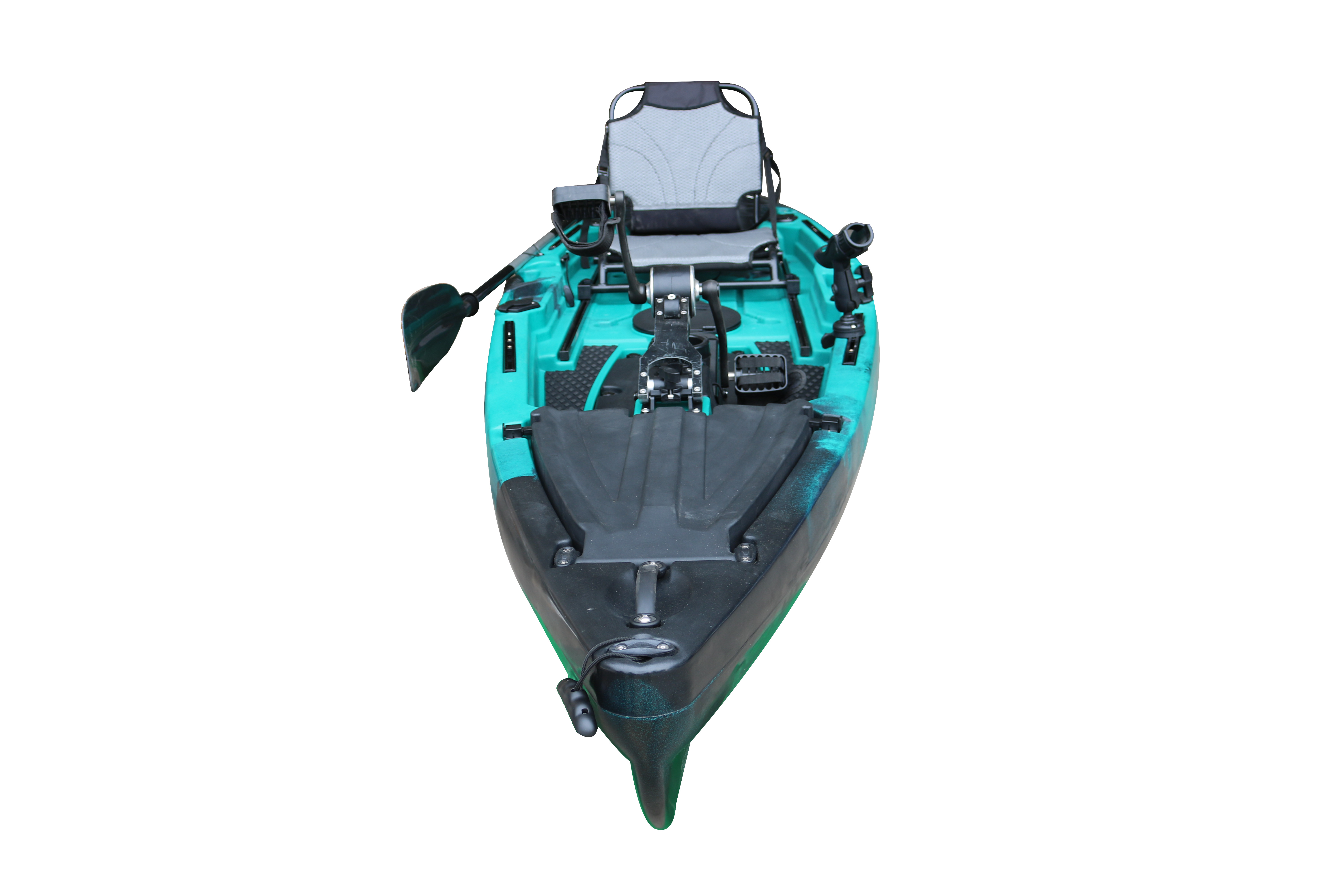 Custom Professional Fishing Kayak Hot Sale LLDPE One Person Water Bike Electric Foot Portable Plastic Pedal Boat