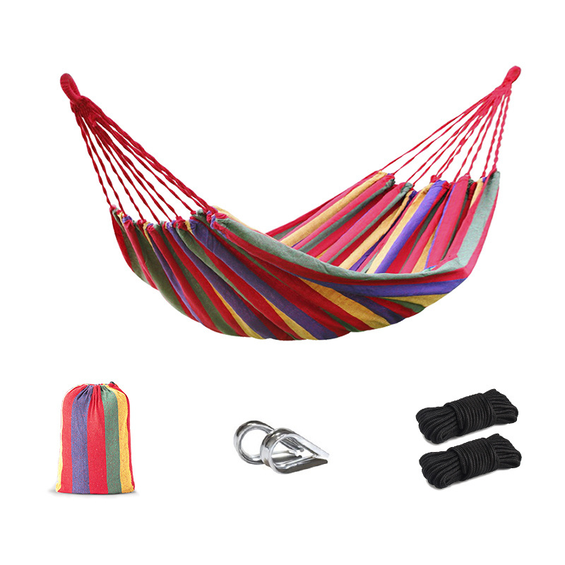 Custom Outdoor Ultralight Leisure Portable Camping Hiking Hammock Waterproof Canopy Tent Single Travel Nylon Hammock for Camping