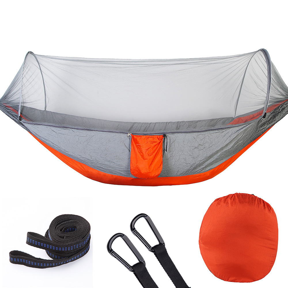 Outdoor Travel Yard Camping Nylon Parachute Portable Lightweight Triangle Mosquito Net Hammocks