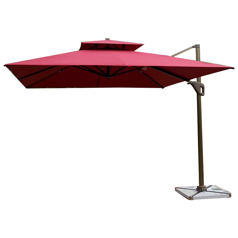 Wholesale Outdoor Sun Umbrella Leisure Roman Umbrella Rainproof Courtyard Garden Patio Sun Umbrella With Bases Parts