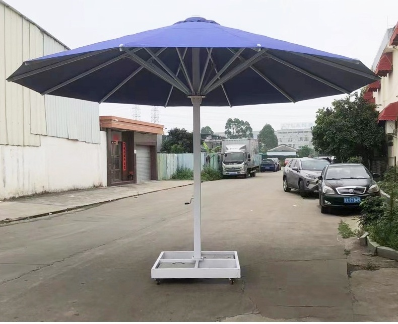 Modern 6 Meters Outdoor Commercial Sunshade Umbrella Park Events Leisure Courtyard Center Column Leisure Exhibition Umbrella