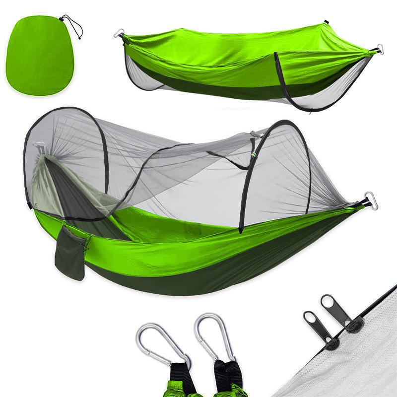 Hot Selling High Quality Outdoor Knit Hammock Camping Tent Contemporary Mosquito Net Furniture Hanging Folding Knit Hammock