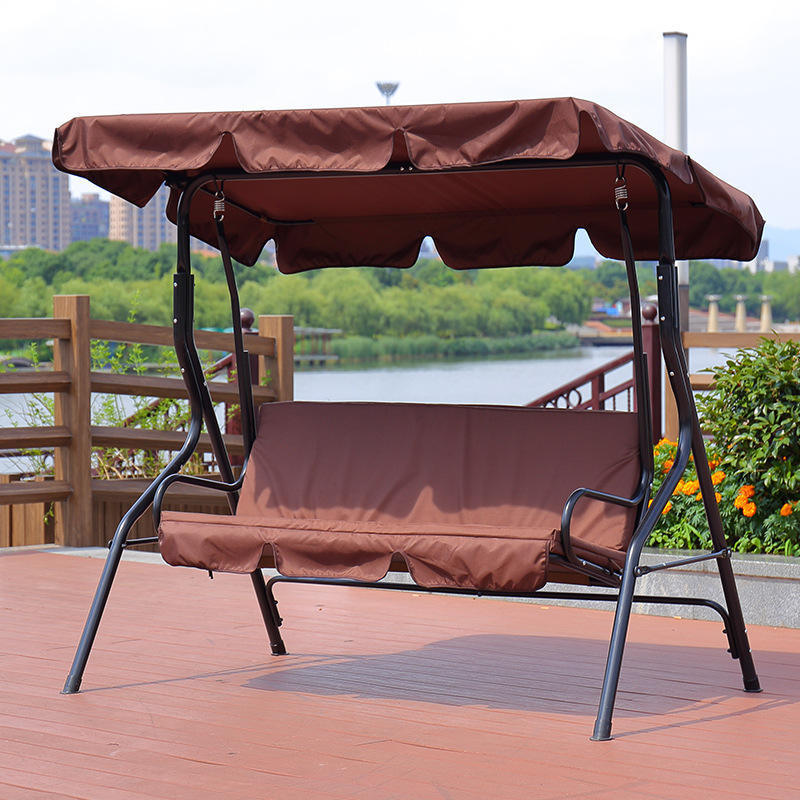 Wholesale Hanging Swing Chair Hot Selling Waterproof Top Cover Canopy Folding Comfortable Hammock Awning Swing Awning Chairs