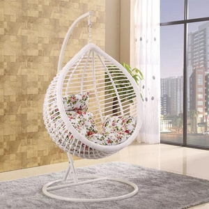 Outdoor Furniture Patio Swings Chair Low Price Garden Furniture Indoor Wicker Rattan Hanging Egg Swing Cocoons Chair With Stand