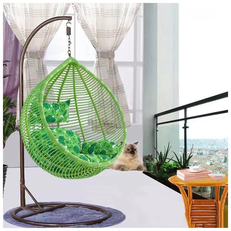 Outdoor Furniture Patio Swings Chair Low Price Garden Furniture Indoor Wicker Rattan Hanging Egg Swing Cocoons Chair With Stand