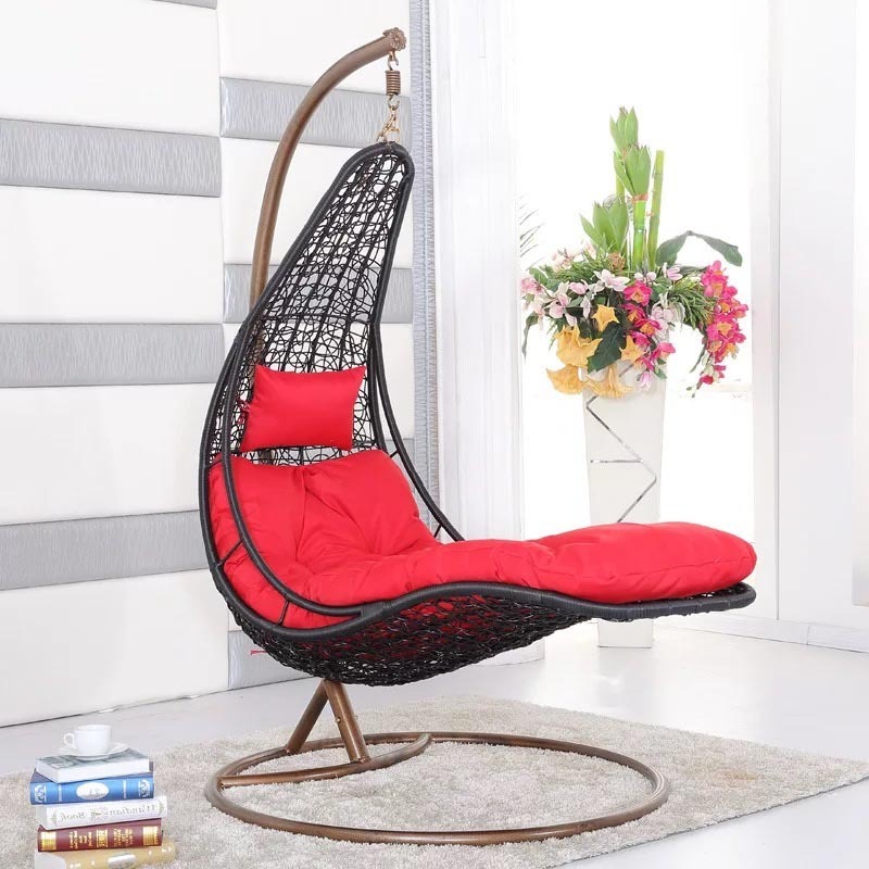 Wholesale Quality Patio Swings Hanging Chair New Design Double Garden Furniture Frame Rattan For Hanging Egg Chair With Stand