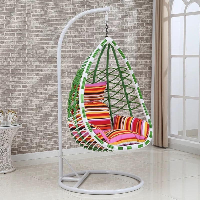 Wholesale Quality Outdoor Adults Egg Swing Seat Chairs Customized Garden Patio Leisure Hanging Egg Chairs With Stand