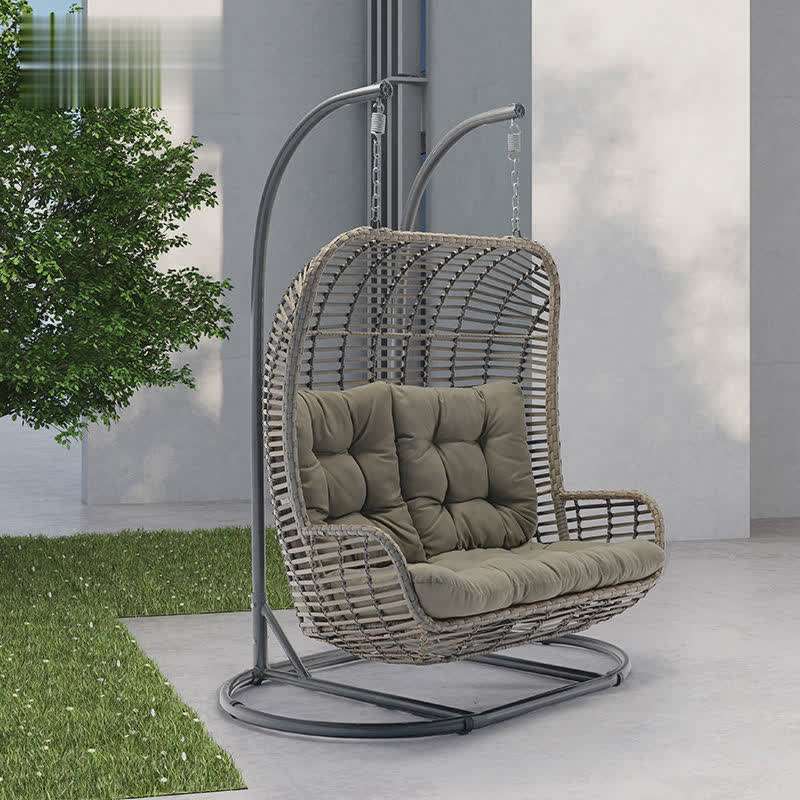 Custom Outdoor Patio Swing Chair Custom Cotton Netting Swing Chair Hammock Outdoor Portable Garden Egg Seat Swing With Stand