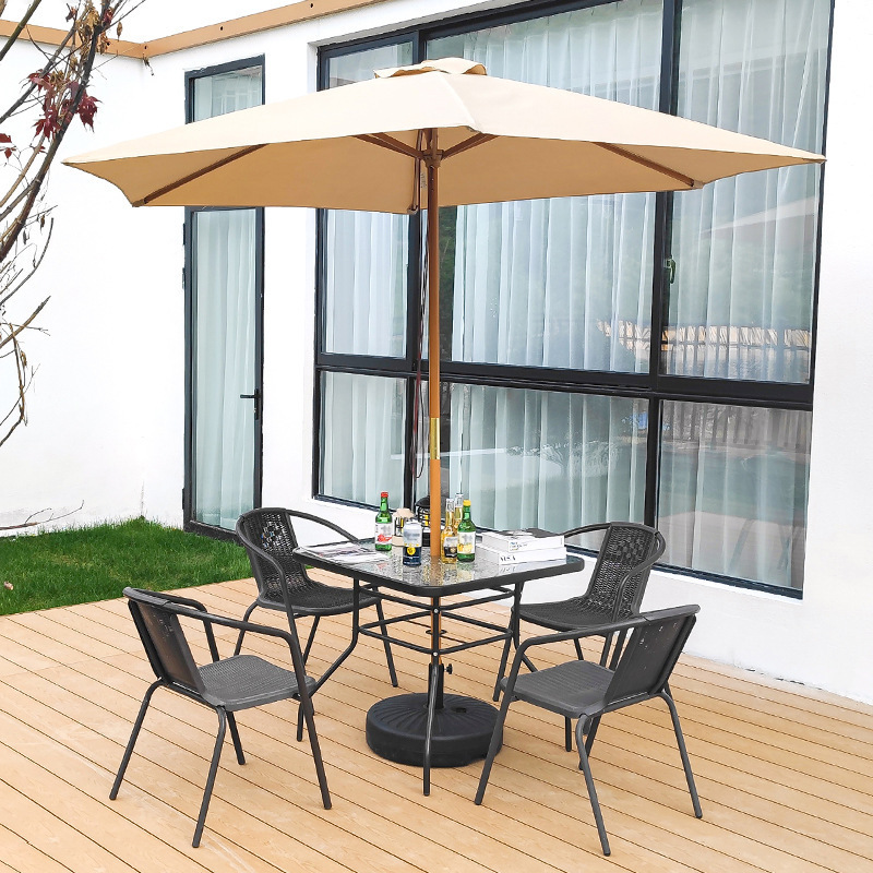 Luxury Custom Commercial Garden Patio Parasol Aluminum Resort Outdoor Sun Beer Beach Umbrella For Advertising