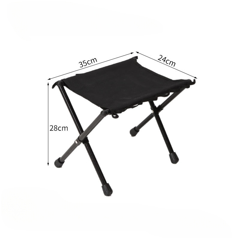 Wholesale High Quality Black Oxford Cloth Fishing Chairs Telescopic Mini Outdoor Portable Folding Camping Picnic Beach Chair