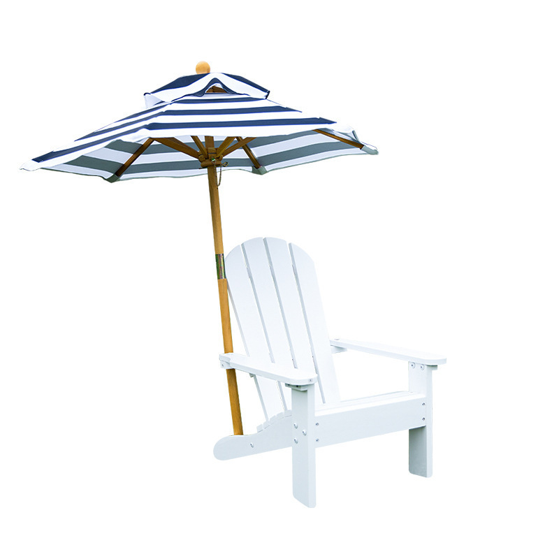 Wholesale Recycled Hdpe Lumber Adirondack Chair Modern Outdoor Patio Plastic Garden Kids Chair With Sunshade Umbrella