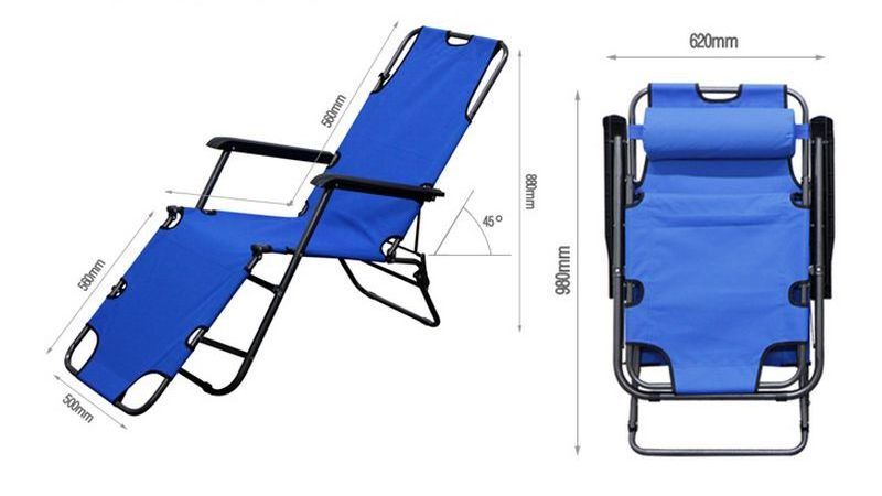 Hot Selling Folding Sea Beach Chair High Quality Adjustable Low Chaise Lounge Chair Lazy Outdoor Camping Zero Gravity Chairs