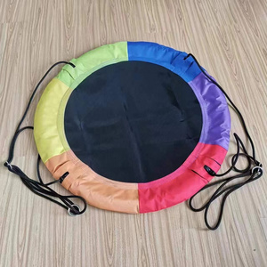 Quality Multi-Color Tree Saucer Swing Kid Hanging Platform Oxford Cloth Hammock Nest Round Rope Saucer Tree Swing For Children