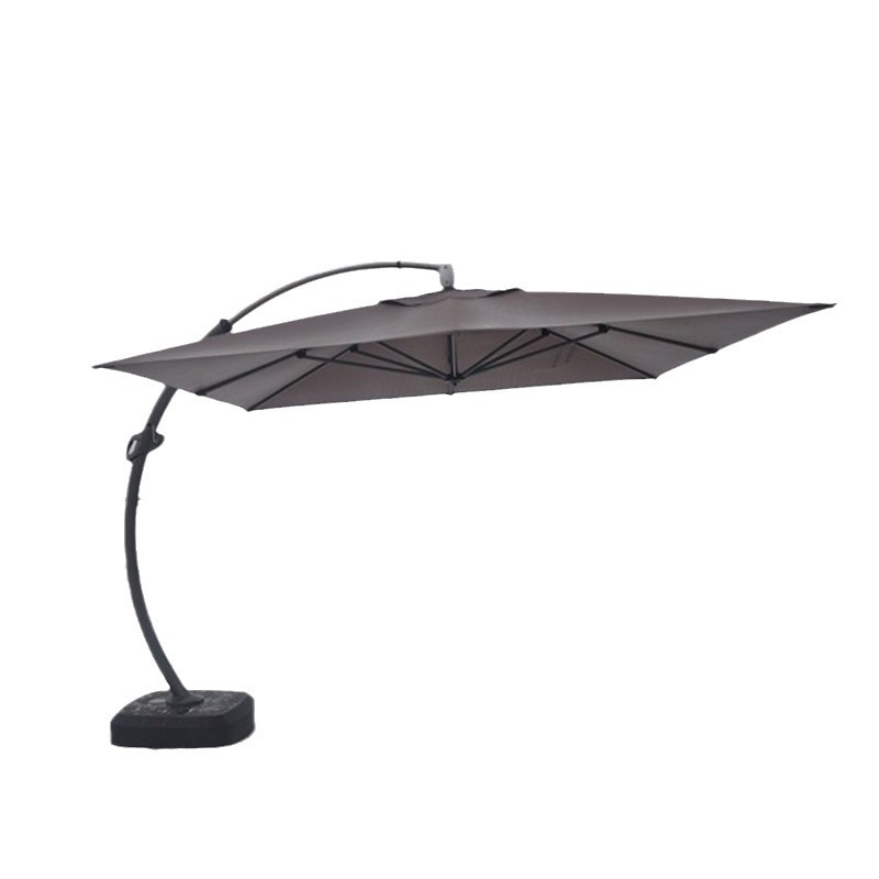 Modern Design Large Outdoor Single Side Patio Umbrella Big Bend Umbrella for Park Pool Restaurant Cafe Shade