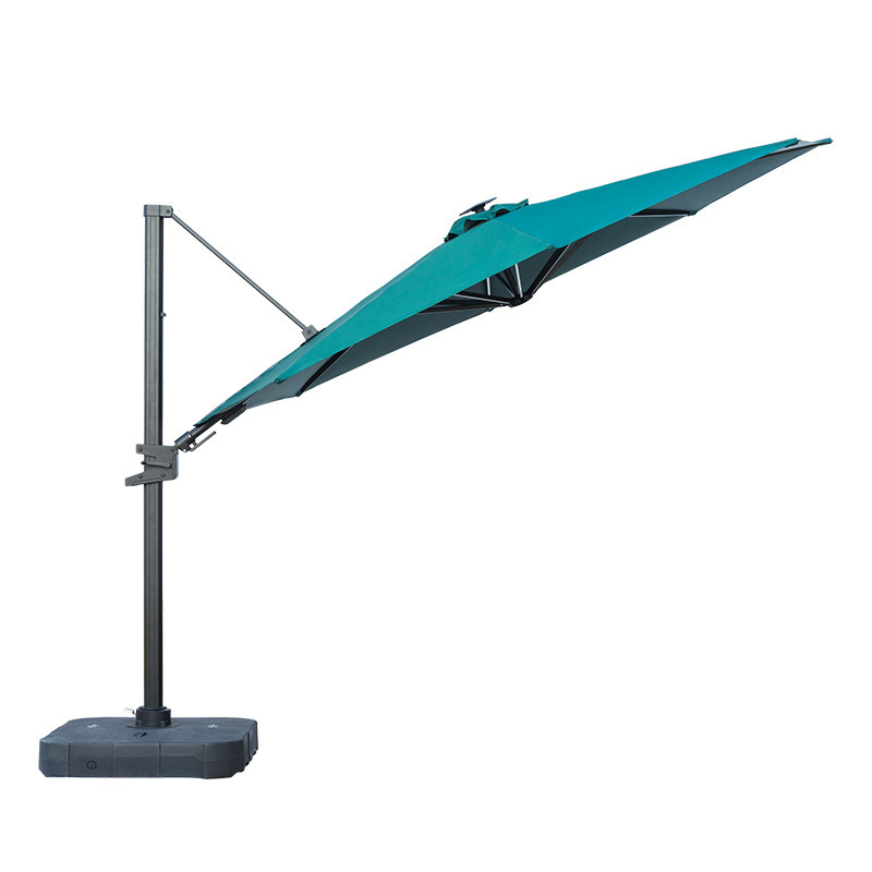 Wholesale Large Outdoor Double Top Sun Umbrella Patio Garden Luxury Aluminum Cantilever Patio Umbrella Side Pole Parasol