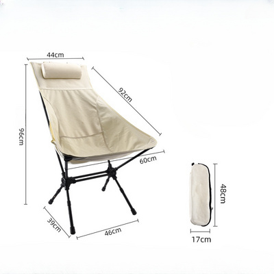 Hot Selling Folding Moon Chair Camping Ultralight Unique Durable Portable Foldable Steel Backpack Outdoor Camping Chairs