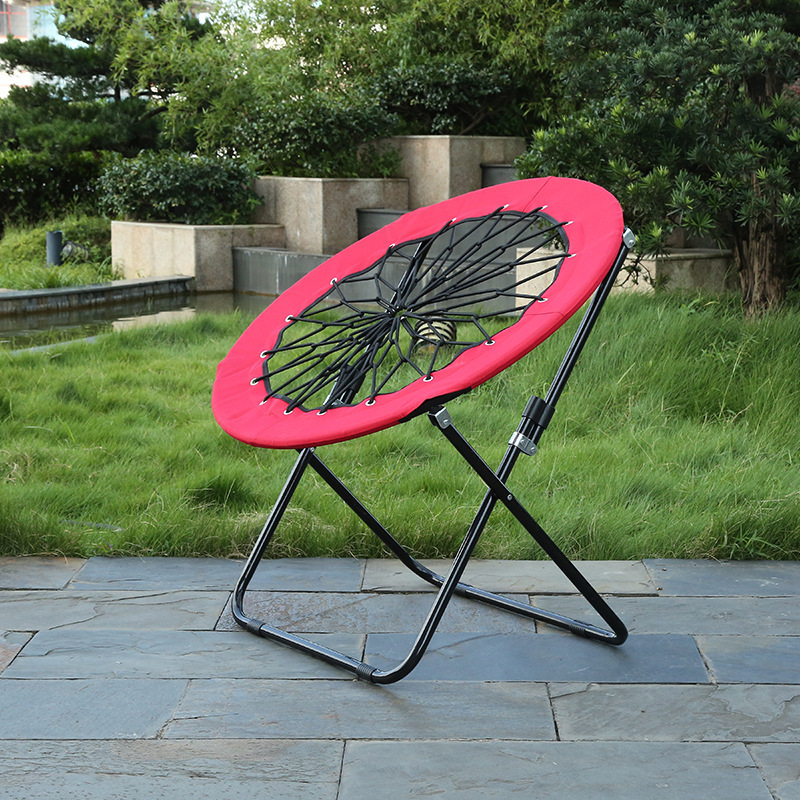 Durable Outdoor Camping Leisure sports Moon Chair Round Bungee Chair High Elastic Cord Beach Chair