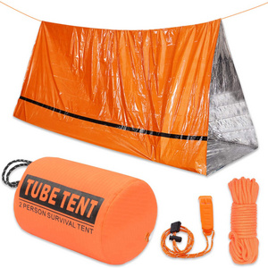 Oem Customized Life Waterproof Tent Emergency Survival Shelter 2 Person Outdoor Tent Survival Emergency Thermal Shelter Tent