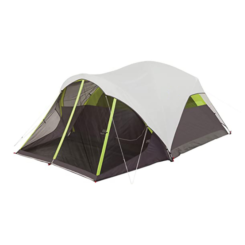 Green Gray Large Size Family Outdoor Tent 4-Sided Lightweight Two Room Waterproof 4-6 Person Camping Tents