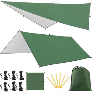 Wholesale Backpacking Camping Shelter Hiking Outdoor SunShade Canopy Tent Hammock Rain Fly Waterproof Tent Anti-UV Camping Tarp