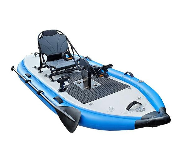 Customized 11 Feet Inflatable Fishing Kayak For Sale Surfing All Drop Stitch Foot Drive Pedal Kayak Sup Inflatable Pedal Board